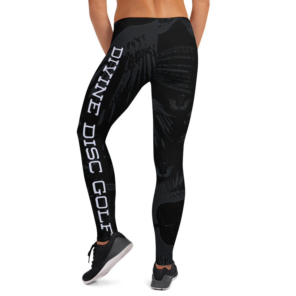 Divine Disc Golf Leggings Black/Ghost
