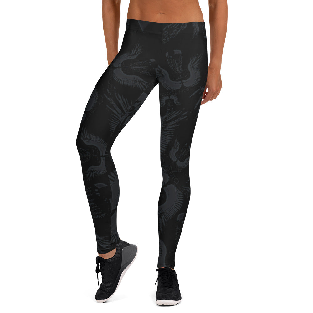 Divine Disc Golf Leggings Black/Ghost