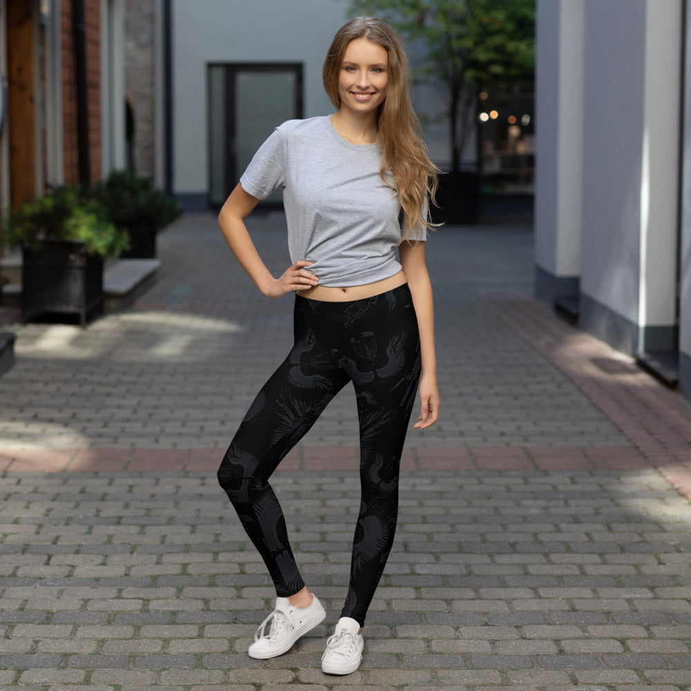 Divine Disc Golf Leggings Black/Ghost