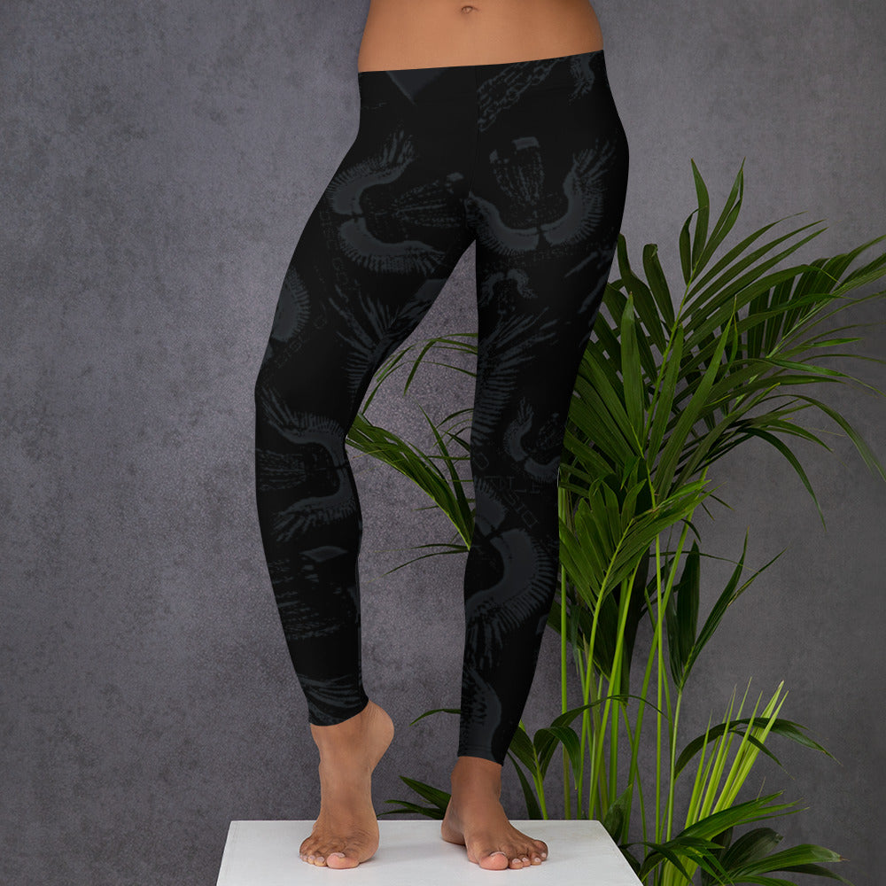 Divine Disc Golf Leggings Black/Ghost
