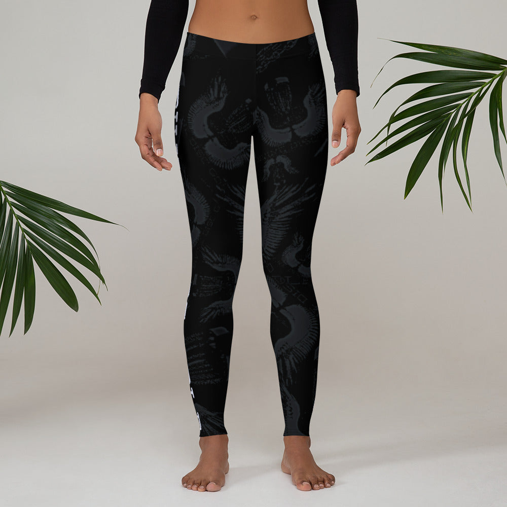 Divine Disc Golf Leggings Black/Ghost