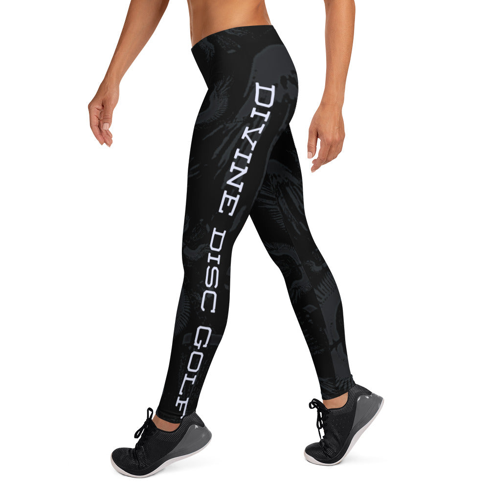 Divine Disc Golf Leggings Black/Ghost