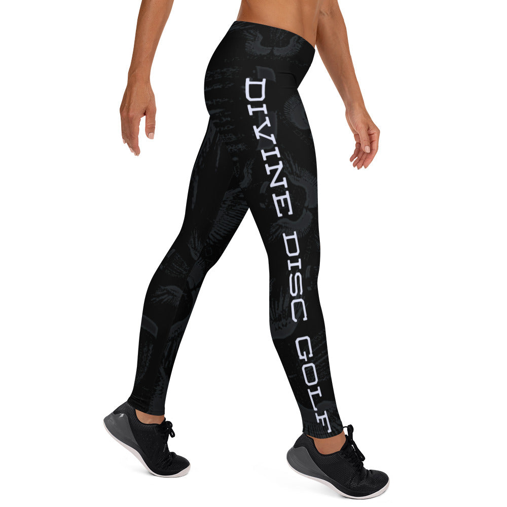 Divine Disc Golf Leggings Black/Ghost