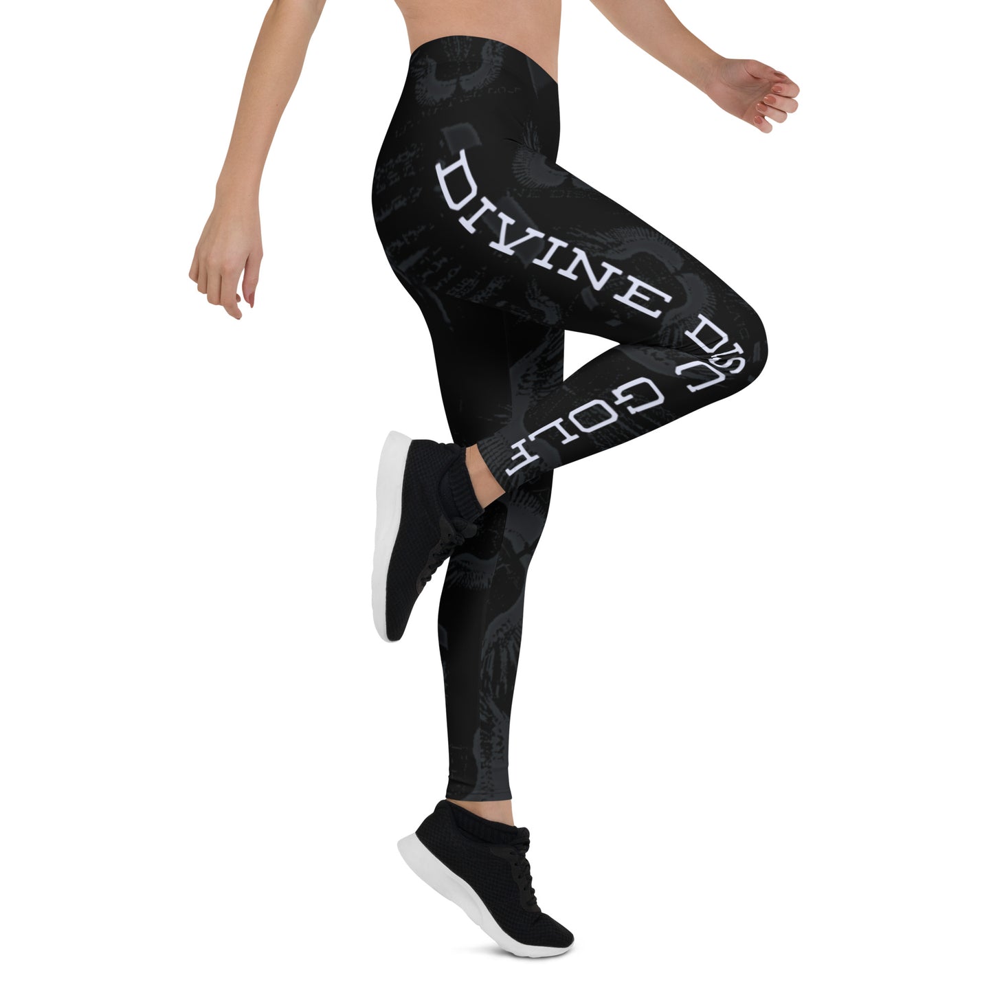 Divine Disc Golf Leggings Black/Ghost