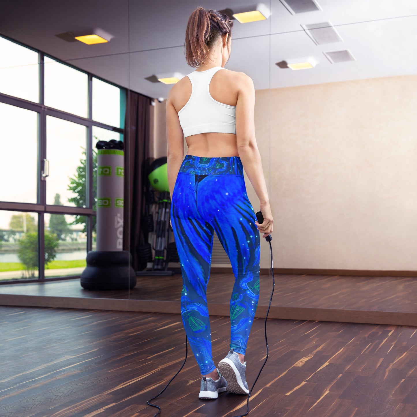 Divine Disc Golf Leggings Blue/Black