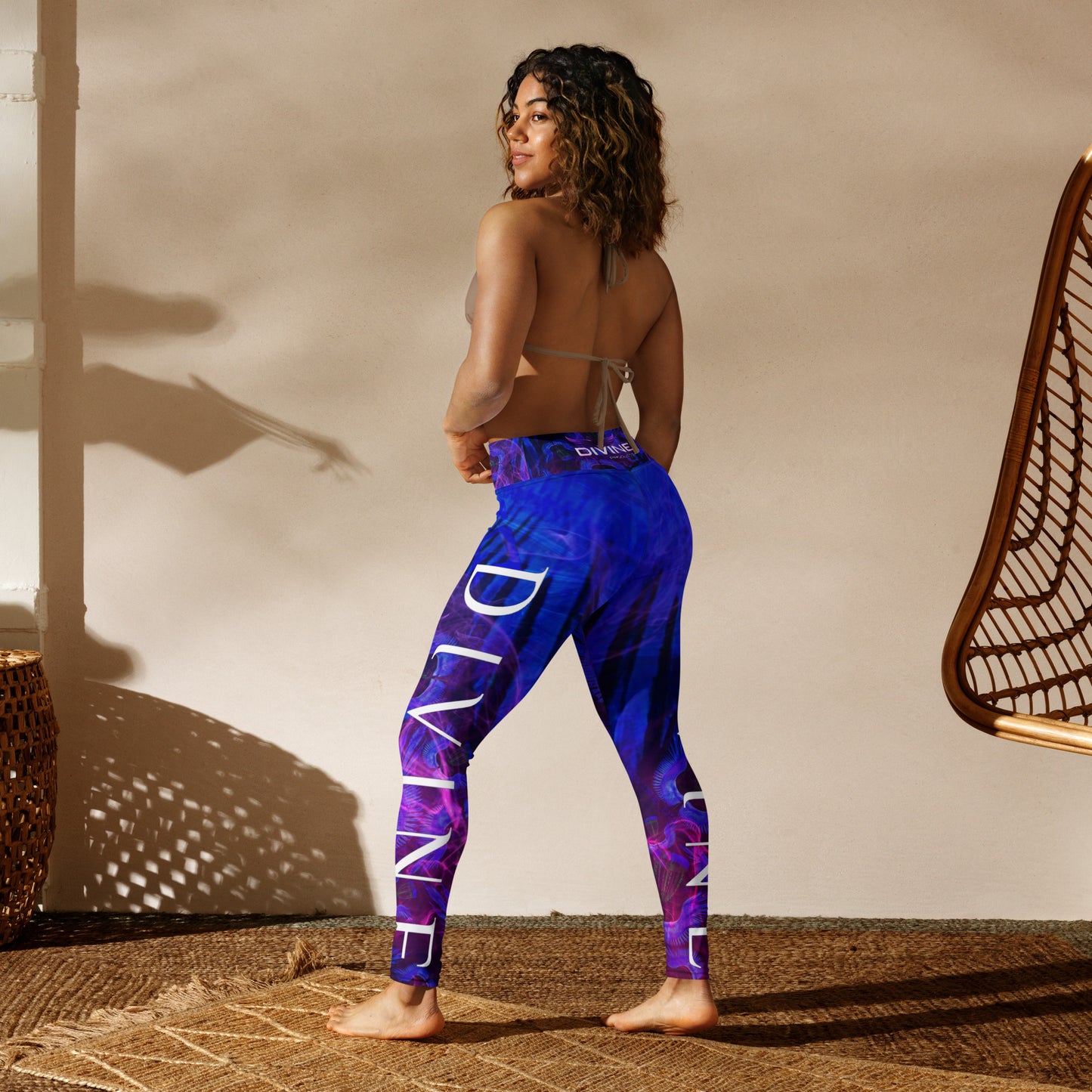 Divine Disc Golf Leggings Blue/Pink