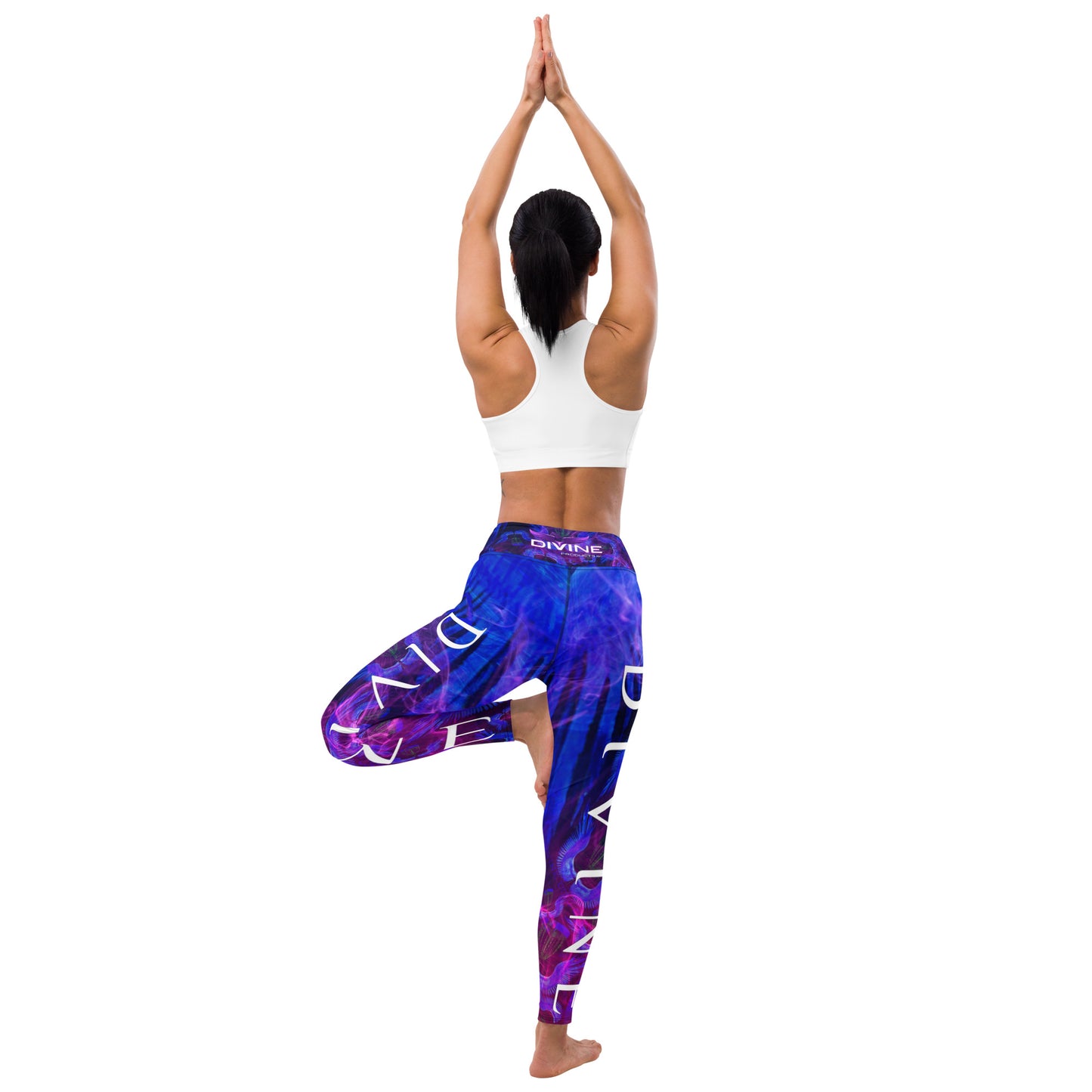 Divine Disc Golf Leggings Blue/Pink
