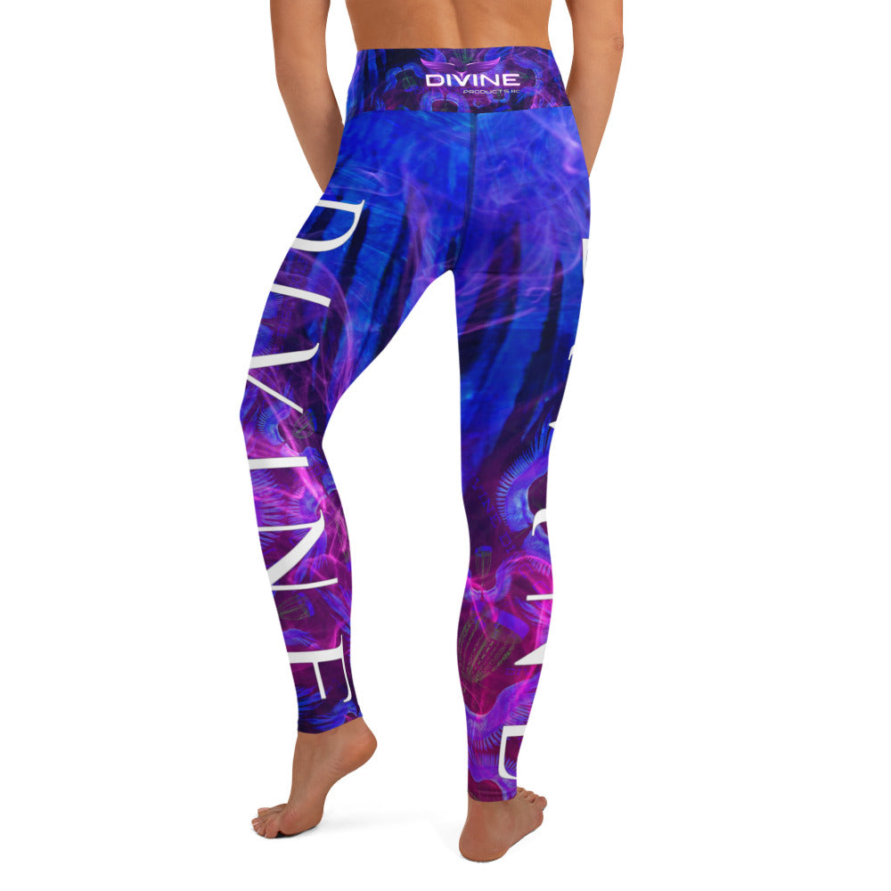 Divine Disc Golf Leggings Blue/Pink