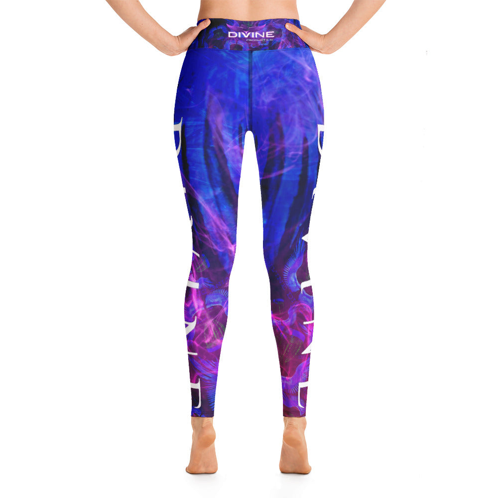 Divine Disc Golf Leggings Blue/Pink