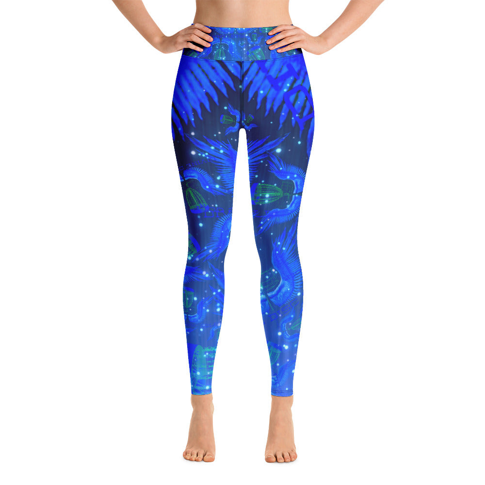 Divine Disc Golf Leggings Blue/Black