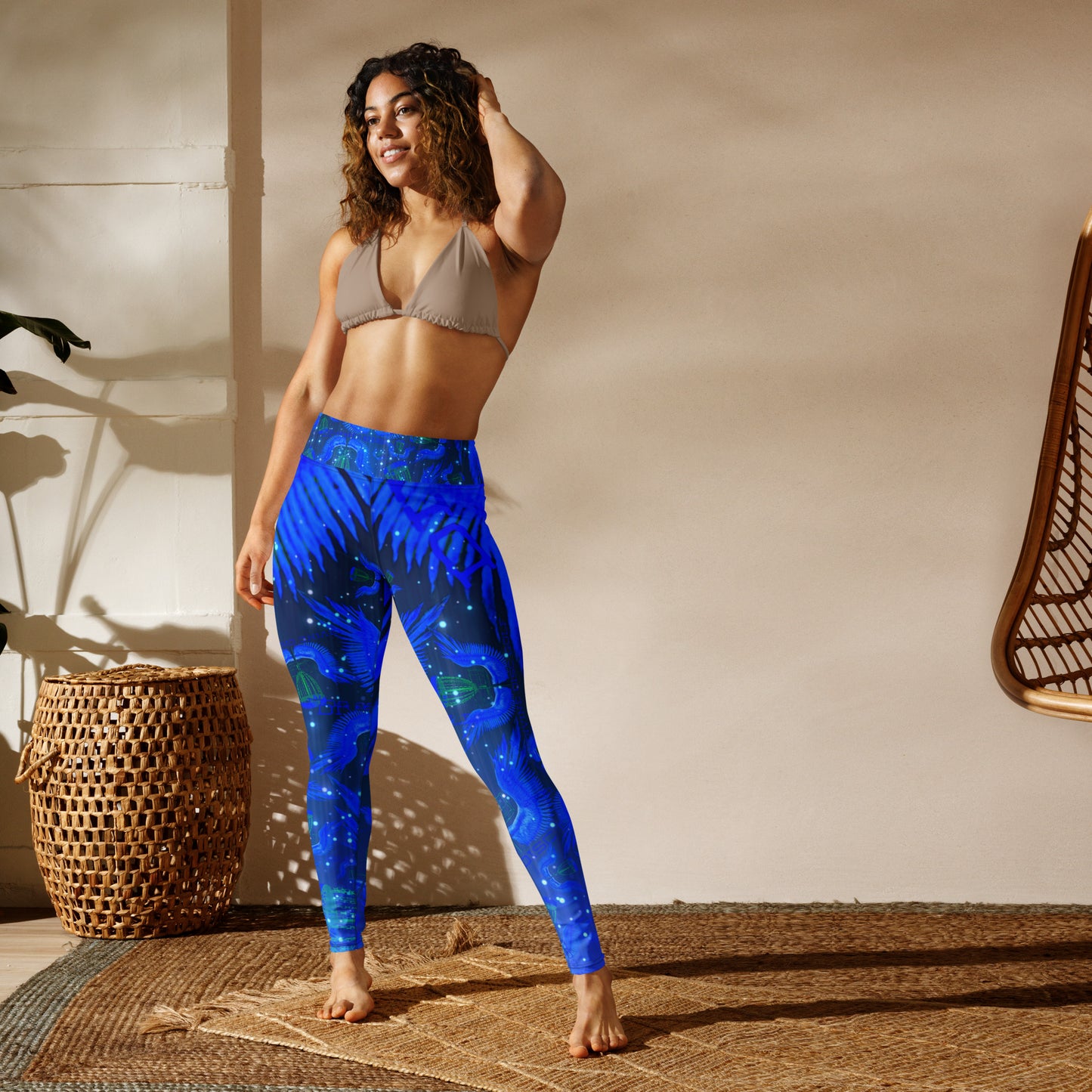 Divine Disc Golf Leggings Blue/Black