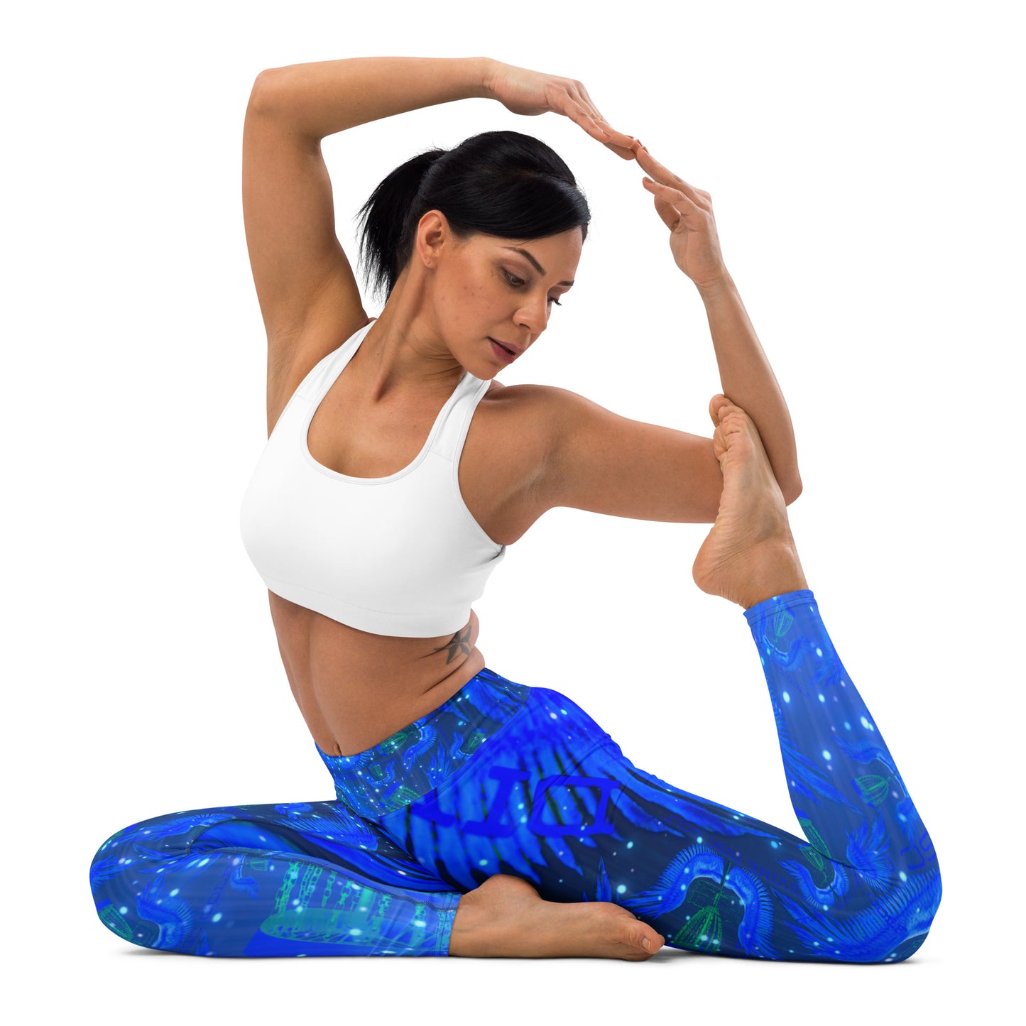 Divine Disc Golf Leggings Blue/Black