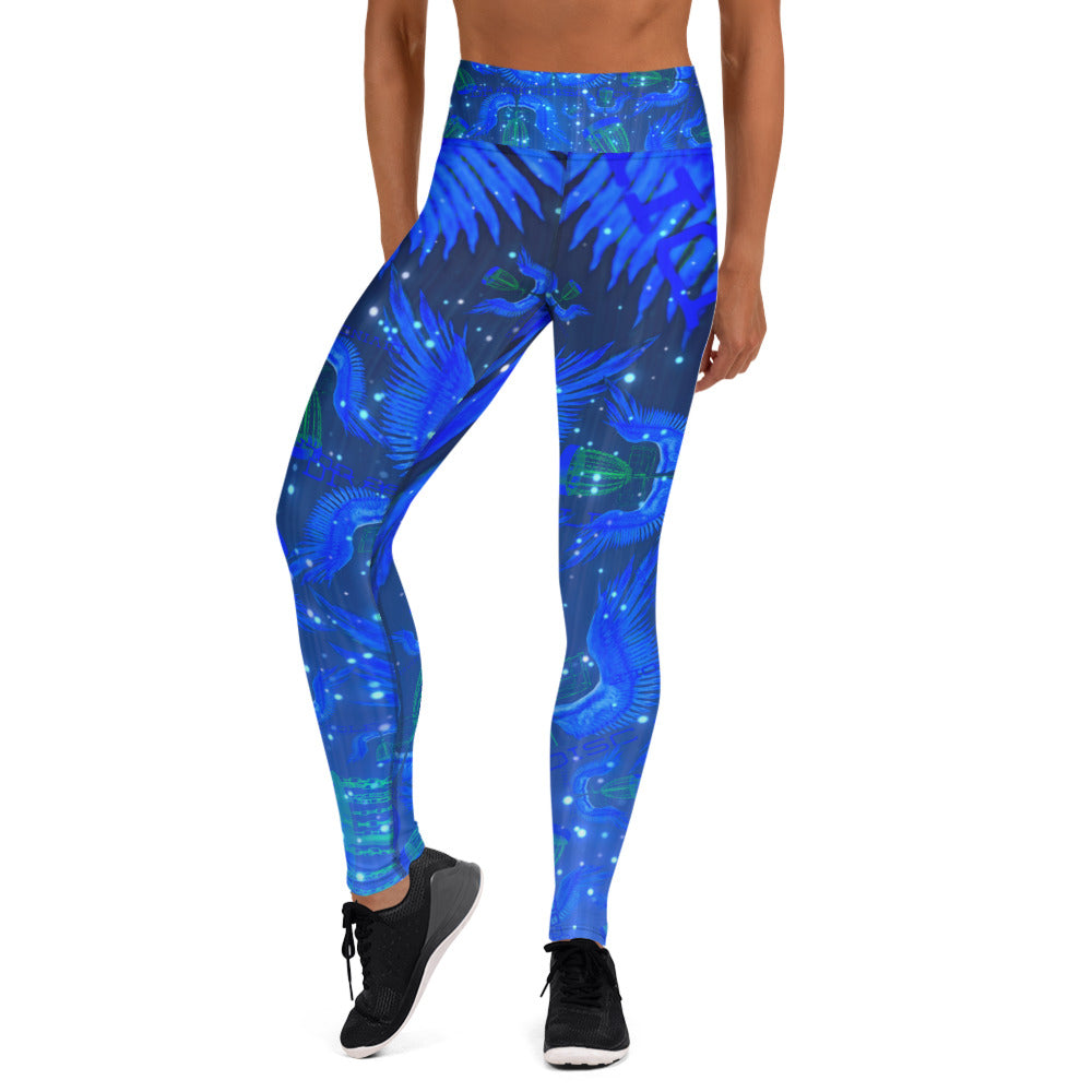Divine Disc Golf Leggings Blue/Black