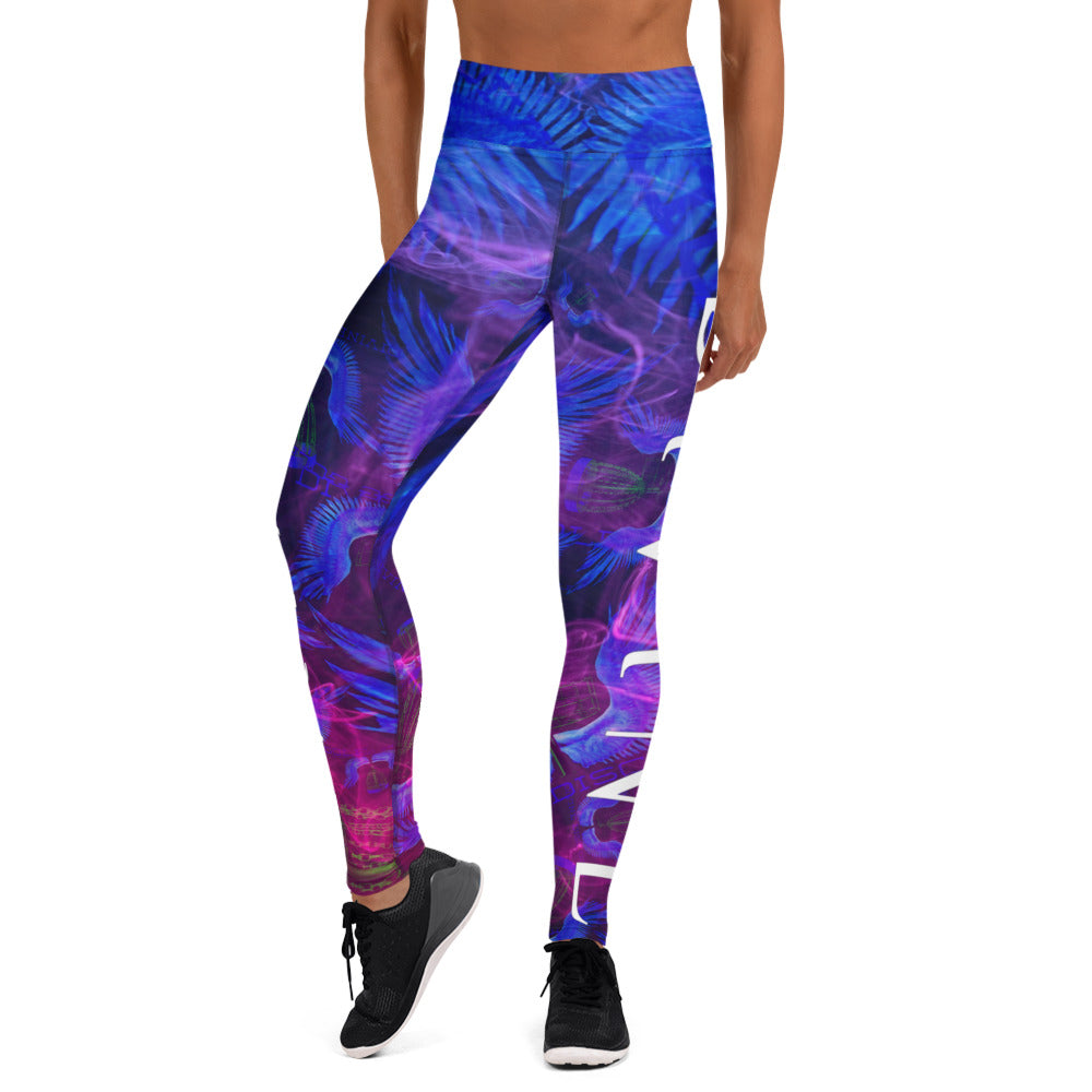 Divine Disc Golf Leggings Blue/Pink