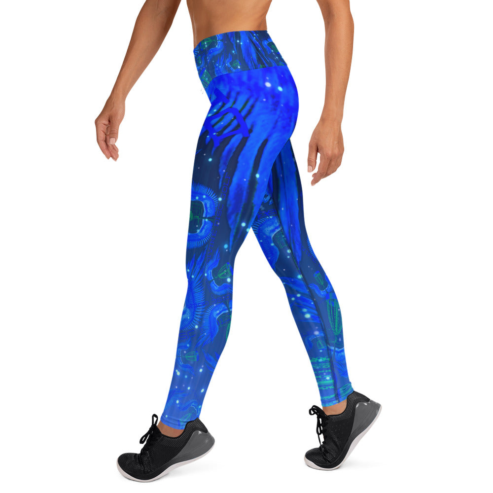 Divine Disc Golf Leggings Blue/Black