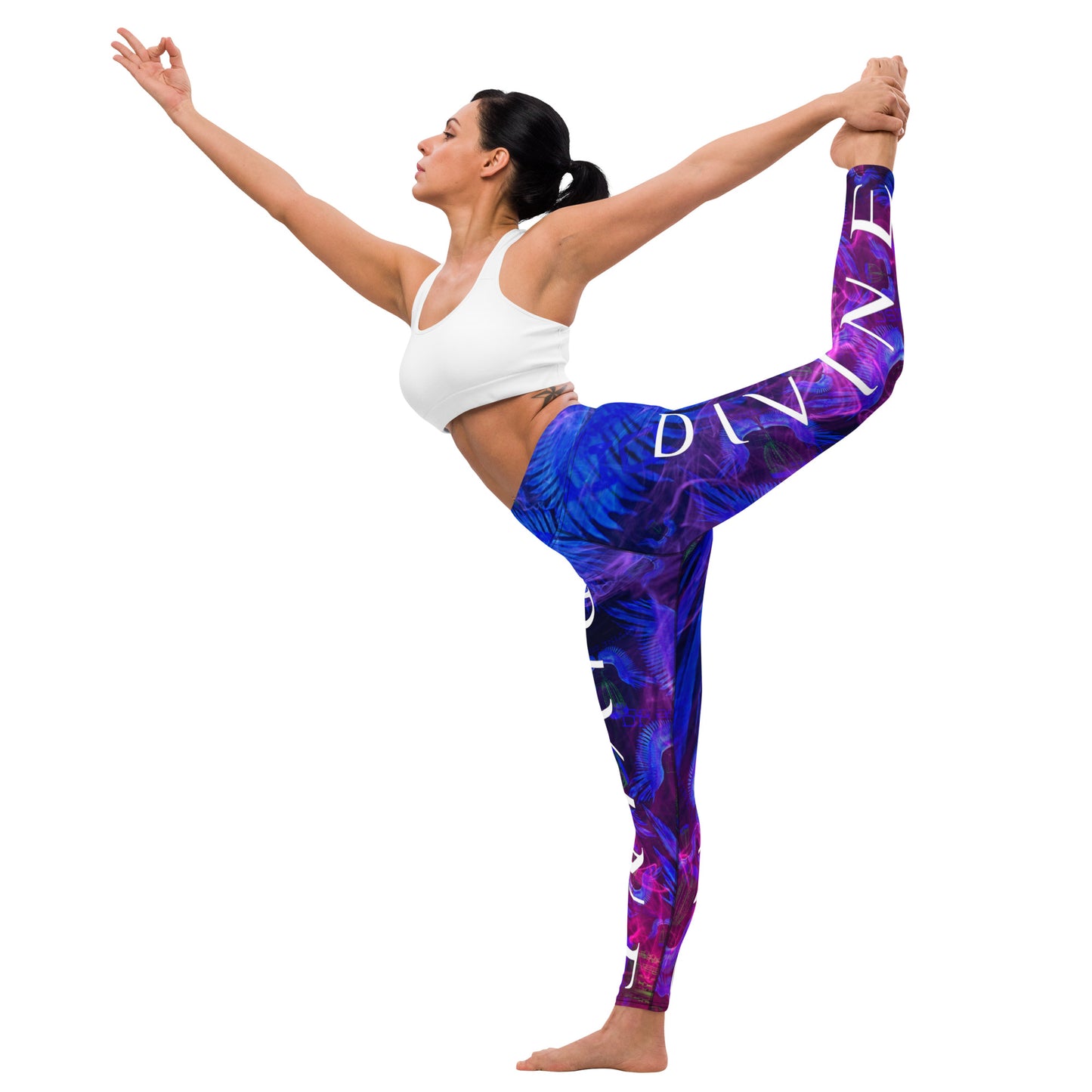 Divine Disc Golf Leggings Blue/Pink