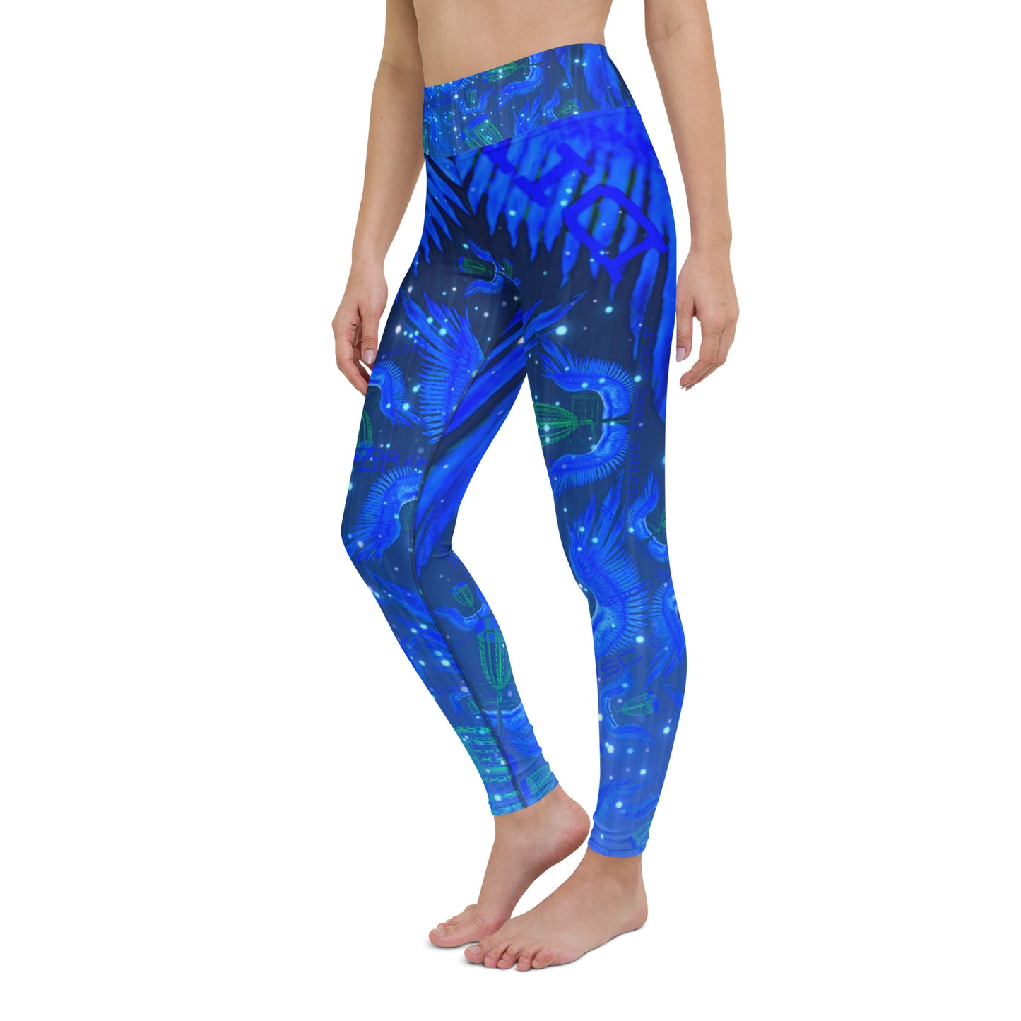 Divine Disc Golf Leggings Blue/Black