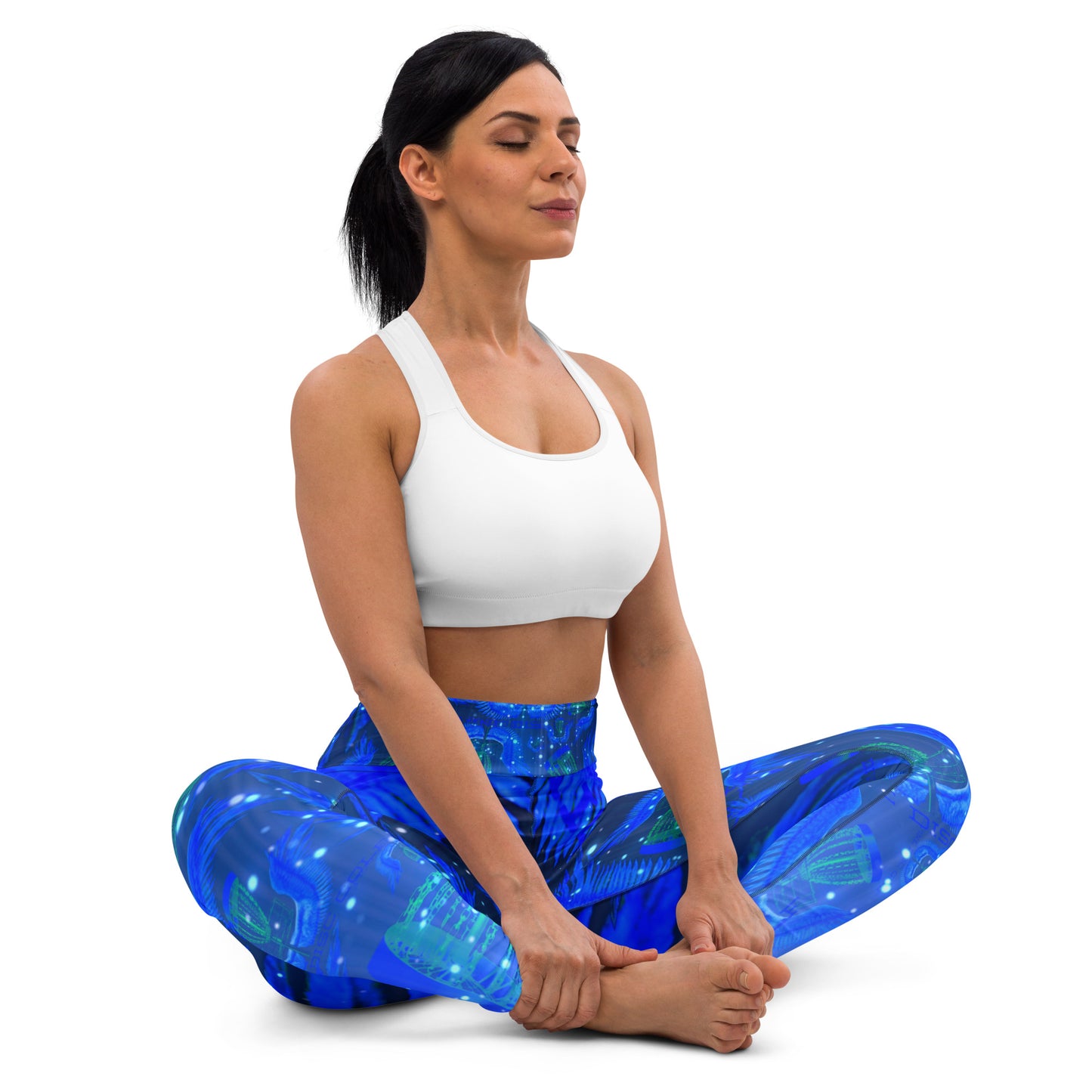 Divine Disc Golf Leggings Blue/Black