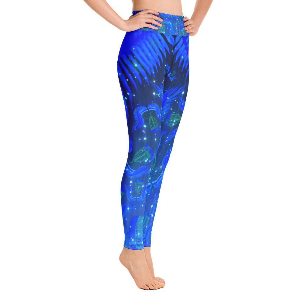 Divine Disc Golf Leggings Blue/Black