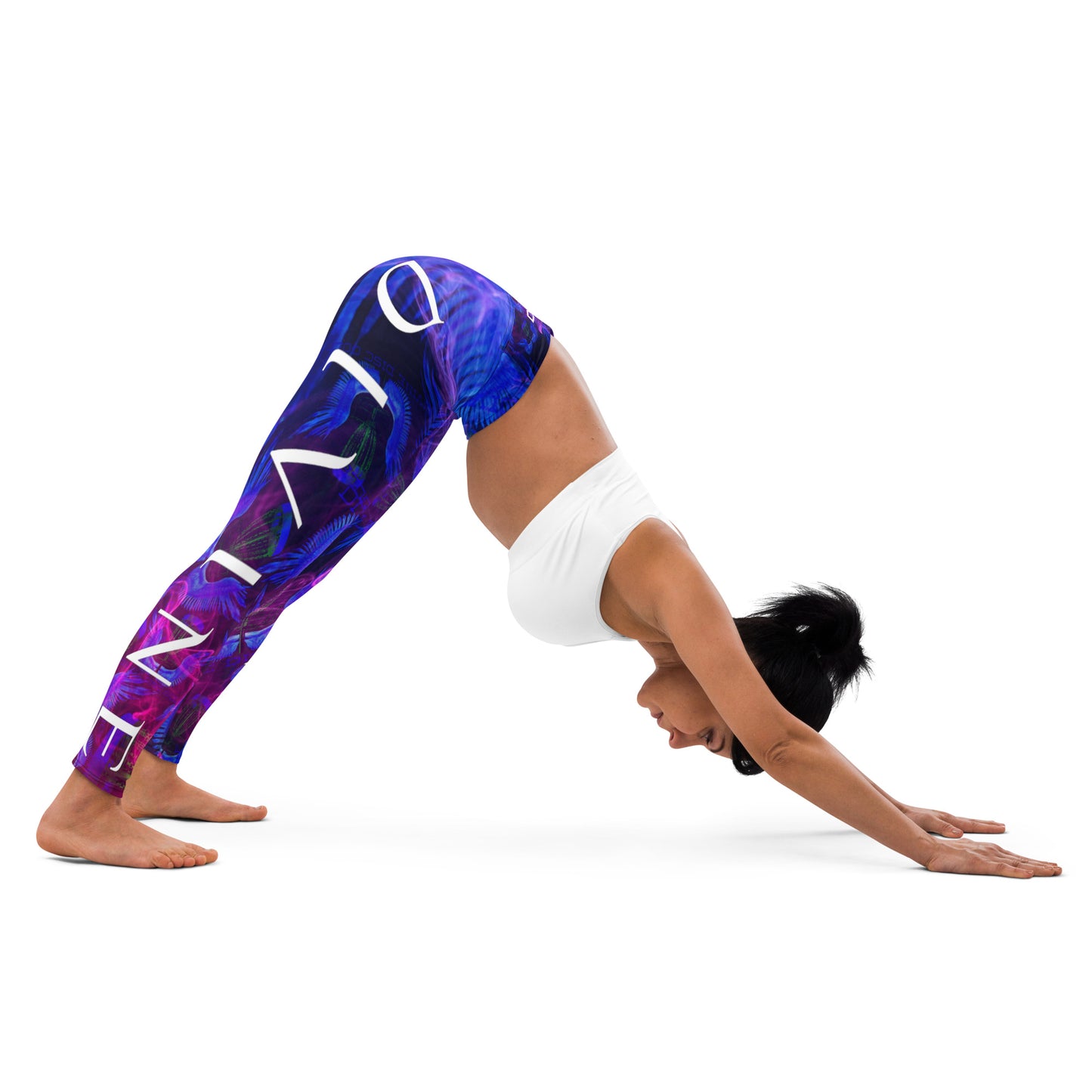 Divine Disc Golf Leggings Blue/Pink