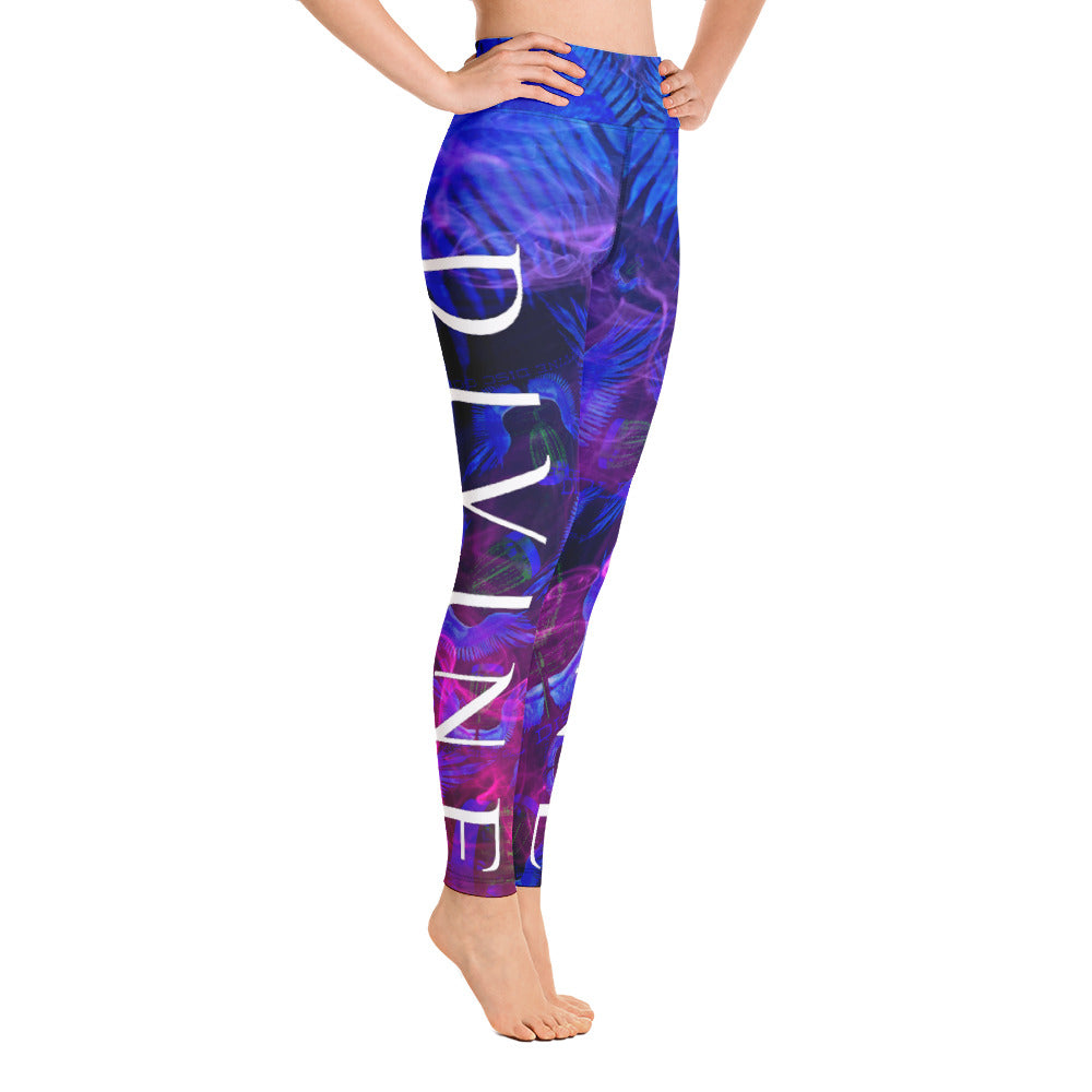 Divine Disc Golf Leggings Blue/Pink