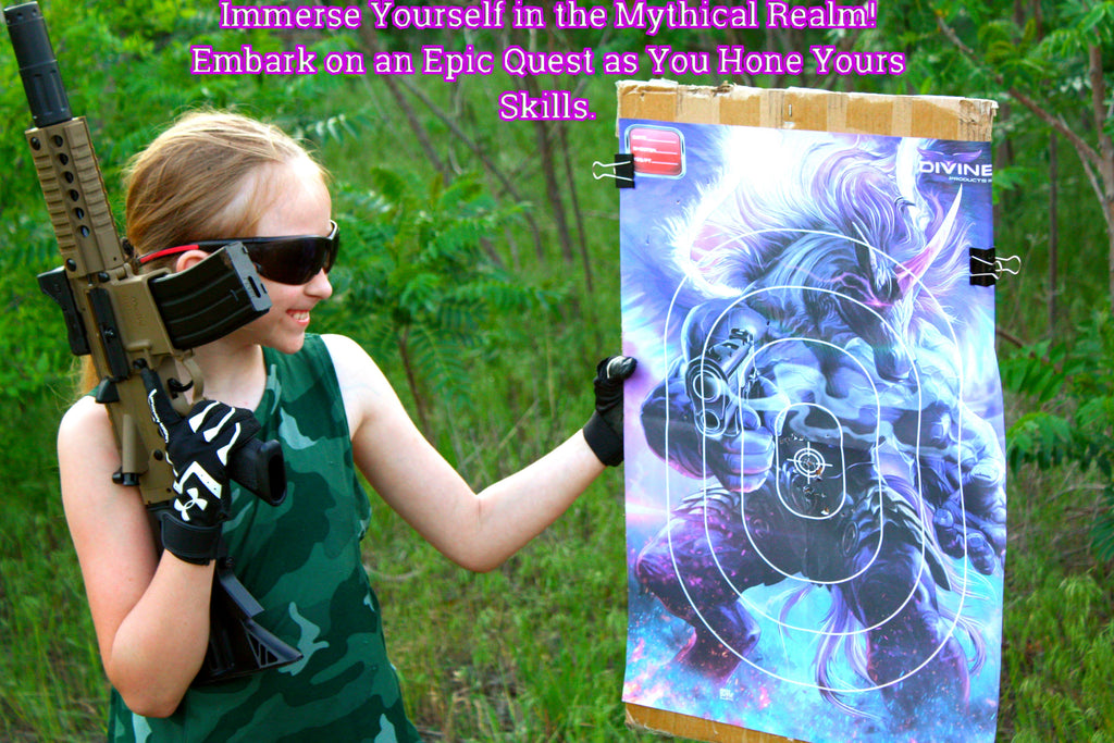 Mythical Creature paper target shooting targets 16”x22”