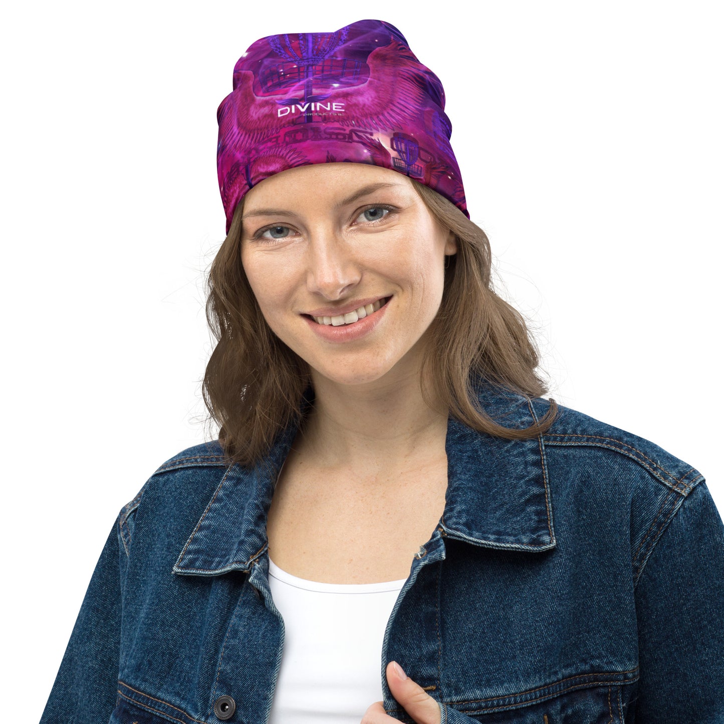 Divine Disc Golf Beanie Pink/Purple