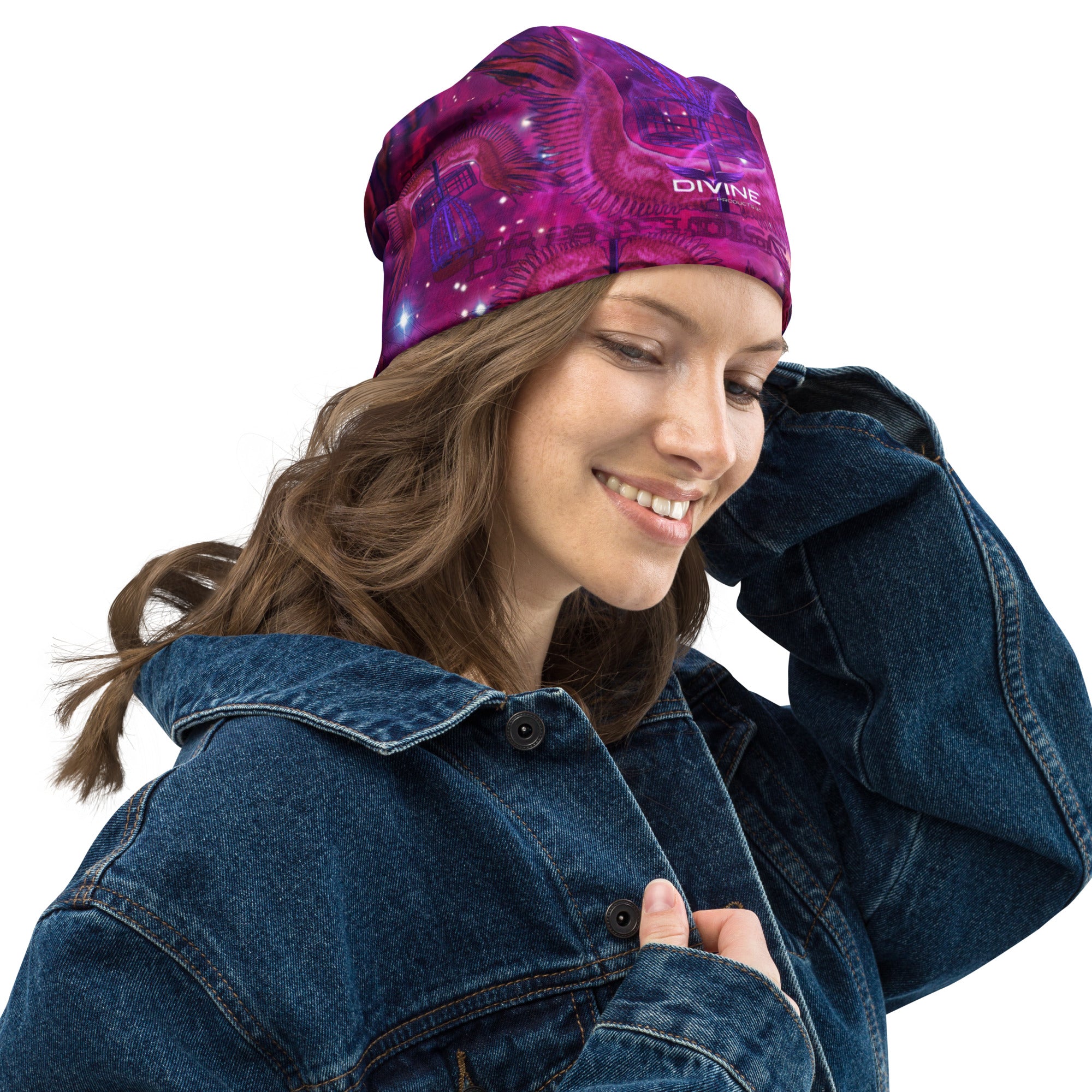 Divine Disc Golf Beanie Pink/Purple