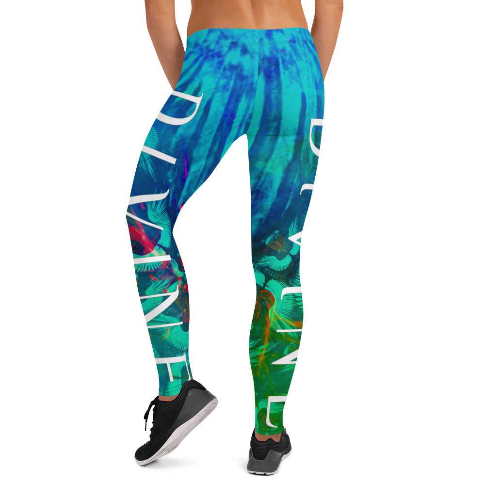 Divine Disc Golf Leggings Turquoise/Green