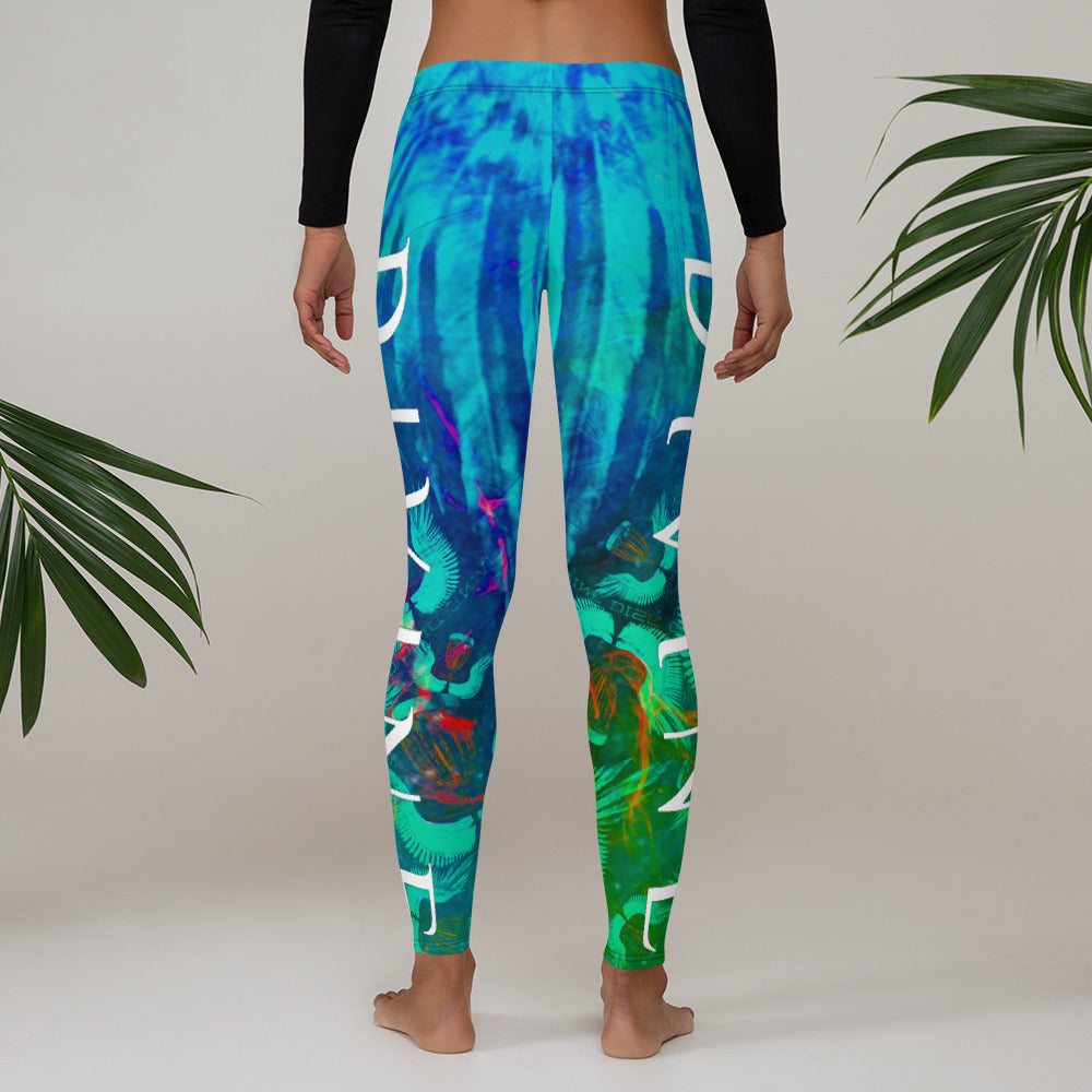 Divine Disc Golf Leggings Turquoise/Green