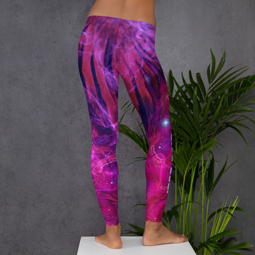 Divine Disc Golf Leggings Pink/Purple/Swirl