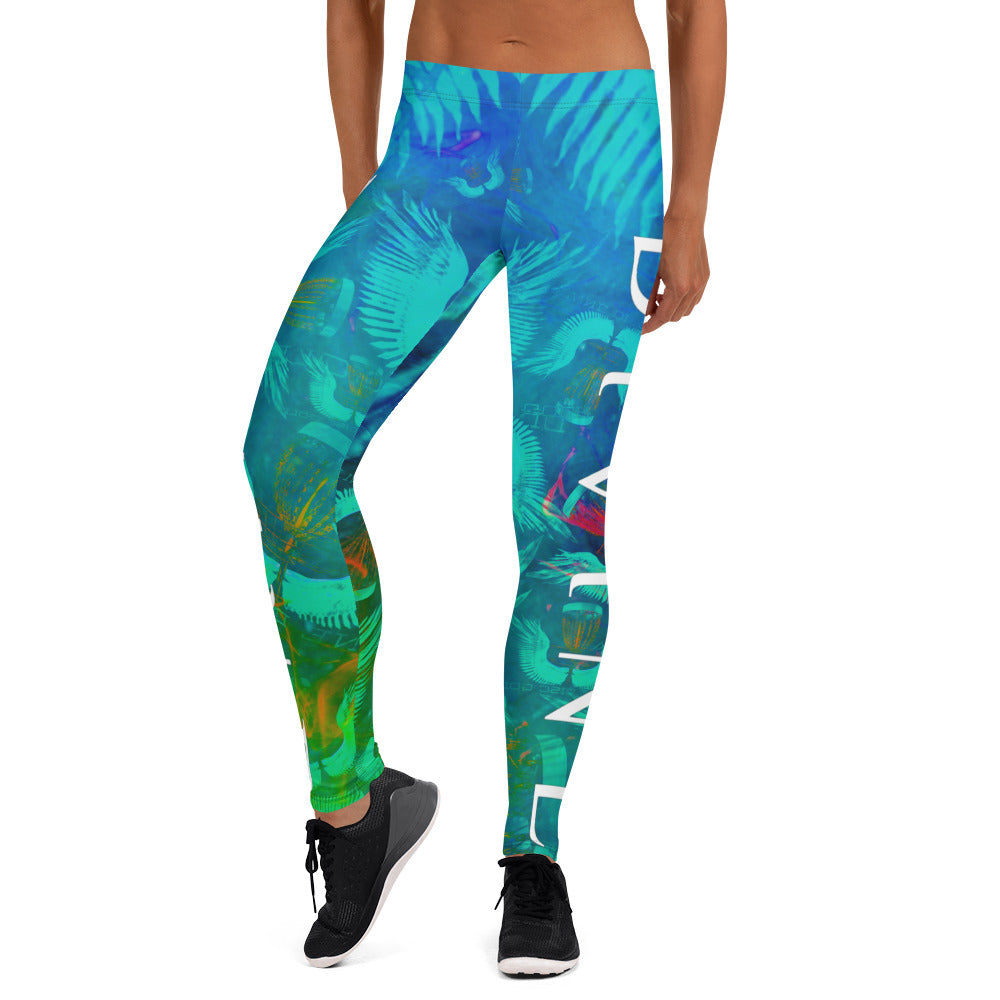 Divine Disc Golf Leggings Turquoise/Green