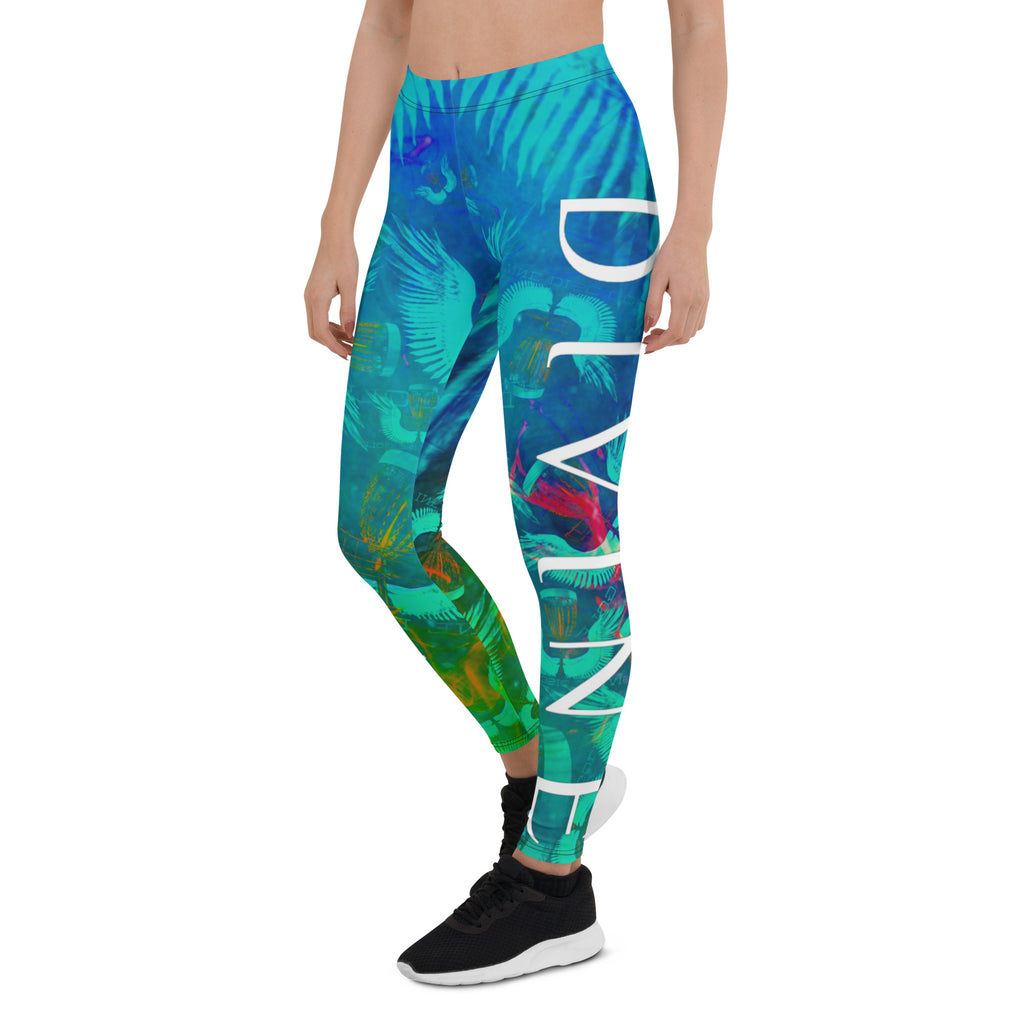 Divine Disc Golf Leggings Turquoise/Green
