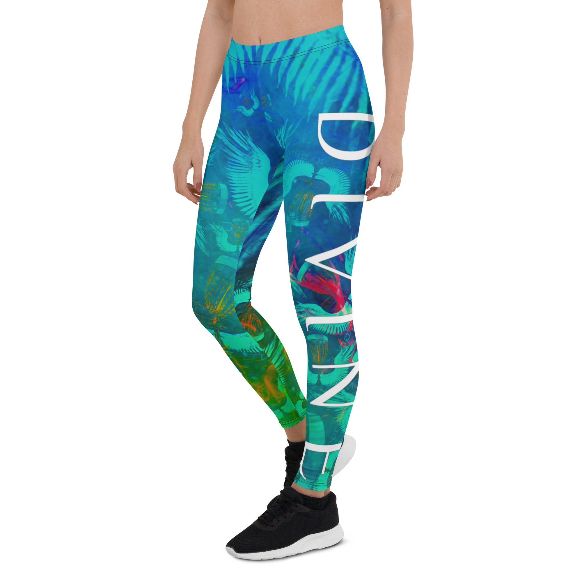 Divine Disc Golf Leggings Turquoise/Green