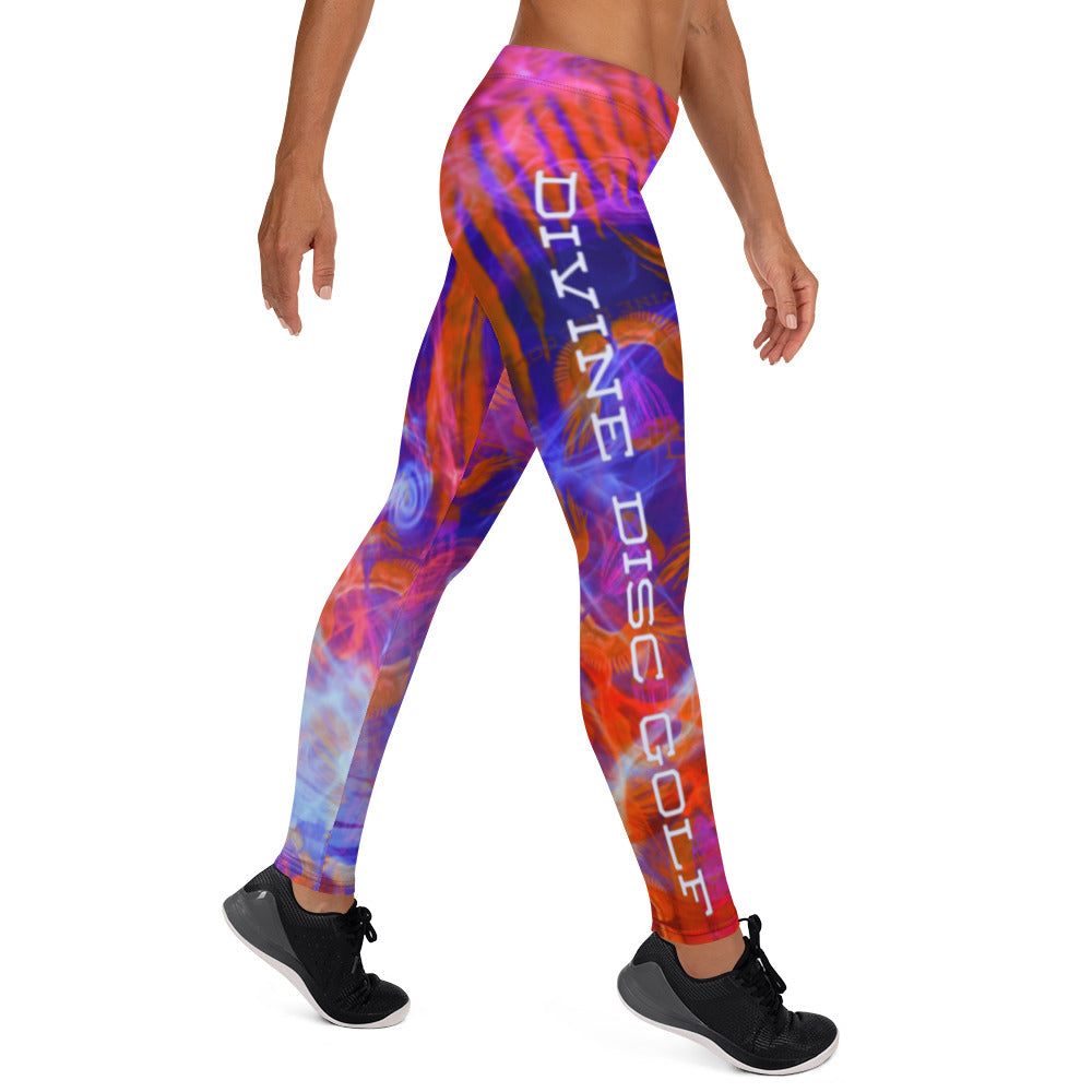 Divine Disc Golf Leggings Bubble Gum