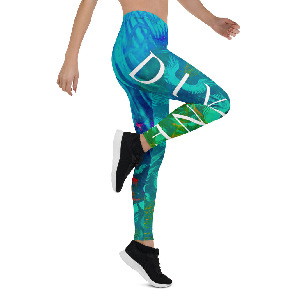 Divine Disc Golf Leggings Turquoise/Green