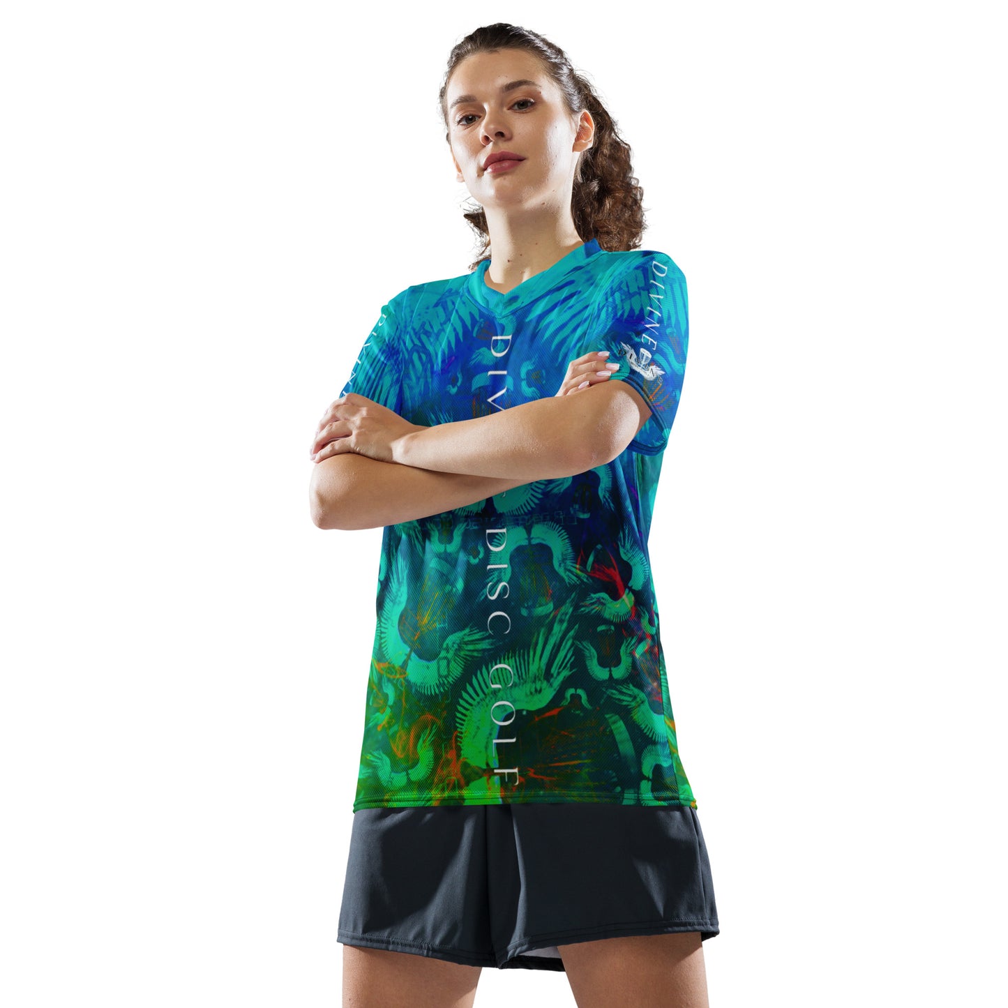 Divine Disc Golf Tournament jersey Blue/green