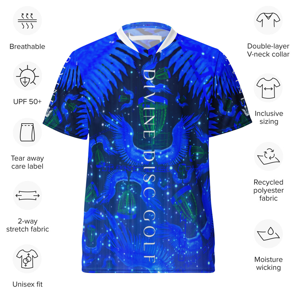 Divine Disc Golf Tournament jersey Blue/Green/black