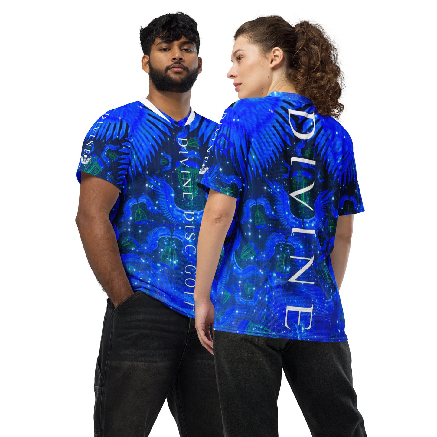 Divine Disc Golf Tournament jersey Blue/Green/black