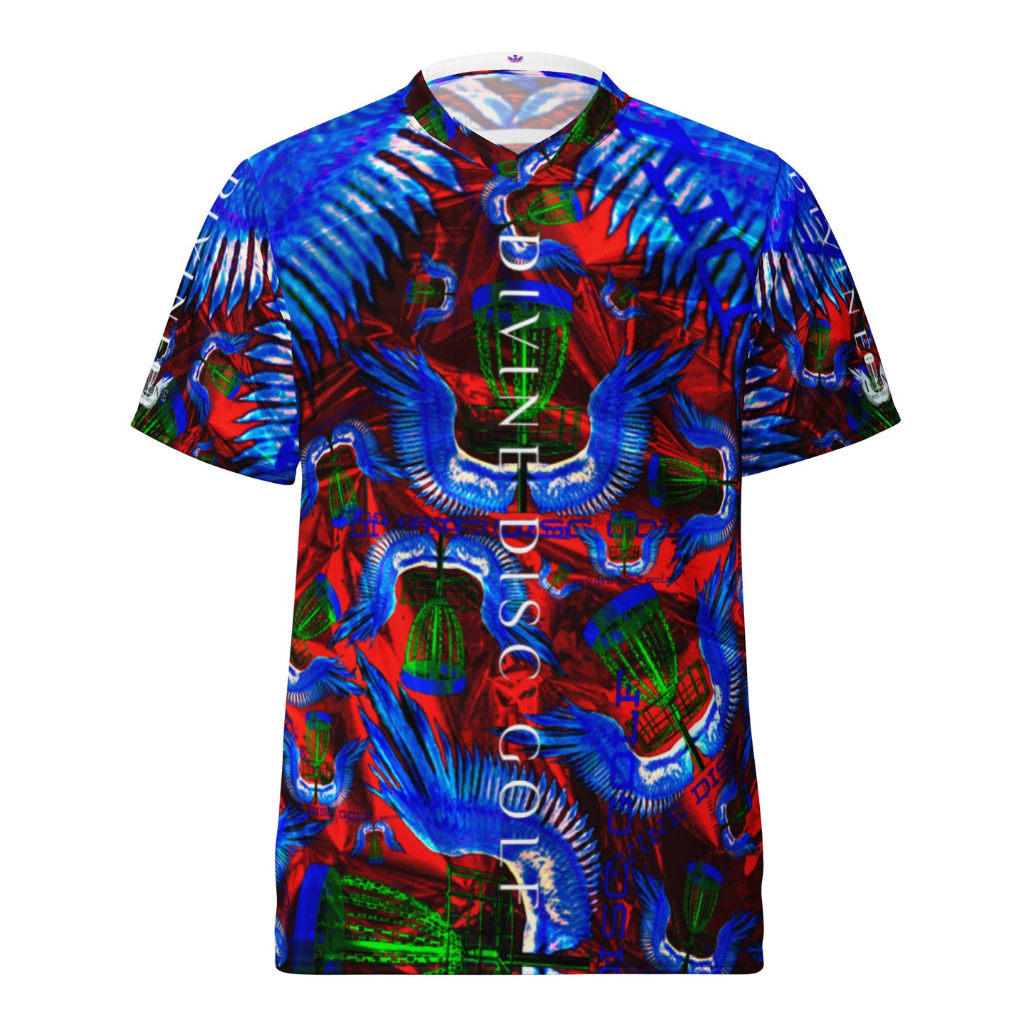 Divine Disc Golf Tournament jersey Red/Blue/black