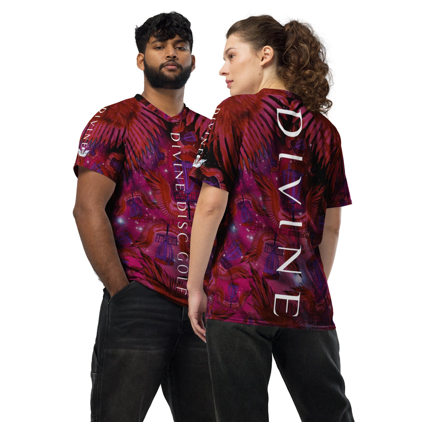 Divine Disc Golf Tournament jersey Red/Black