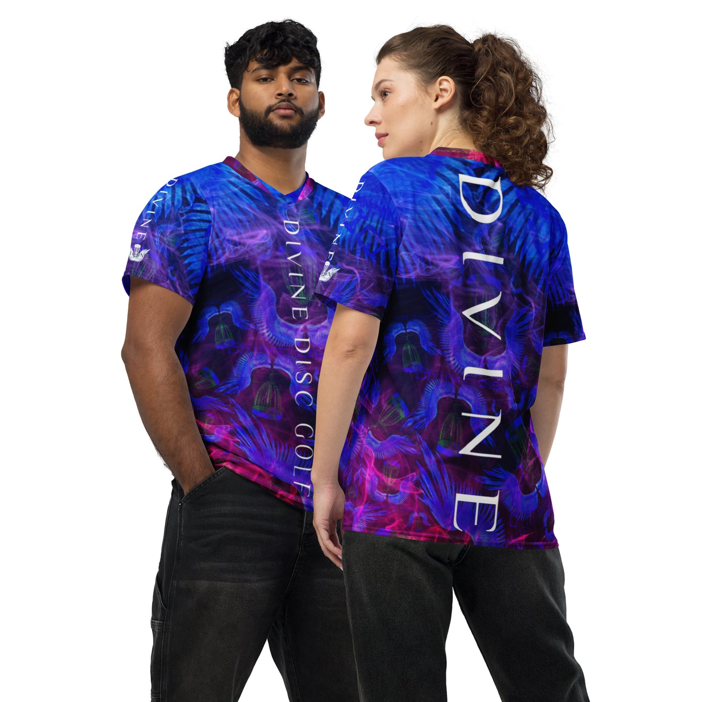 Divine Disc Golf Tournament jersey Blue/Black/pink