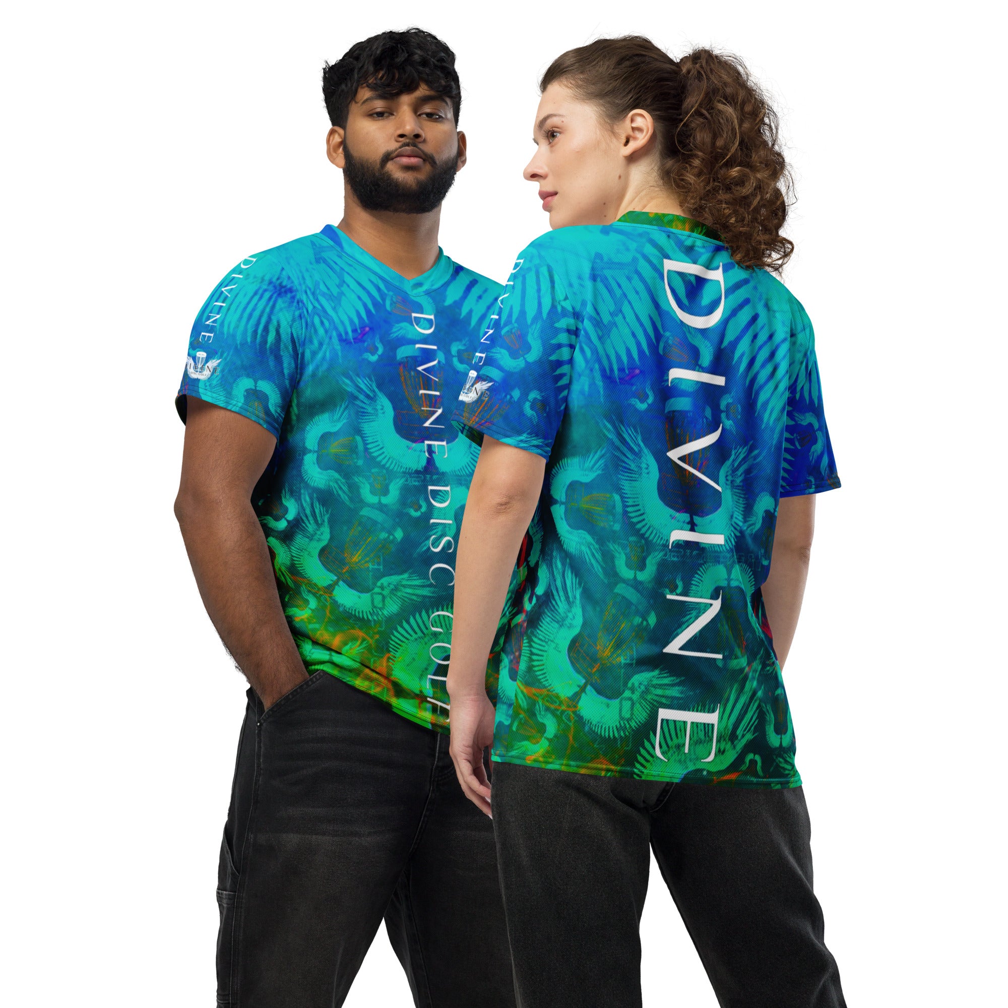 Divine Disc Golf Tournament jersey Blue/green
