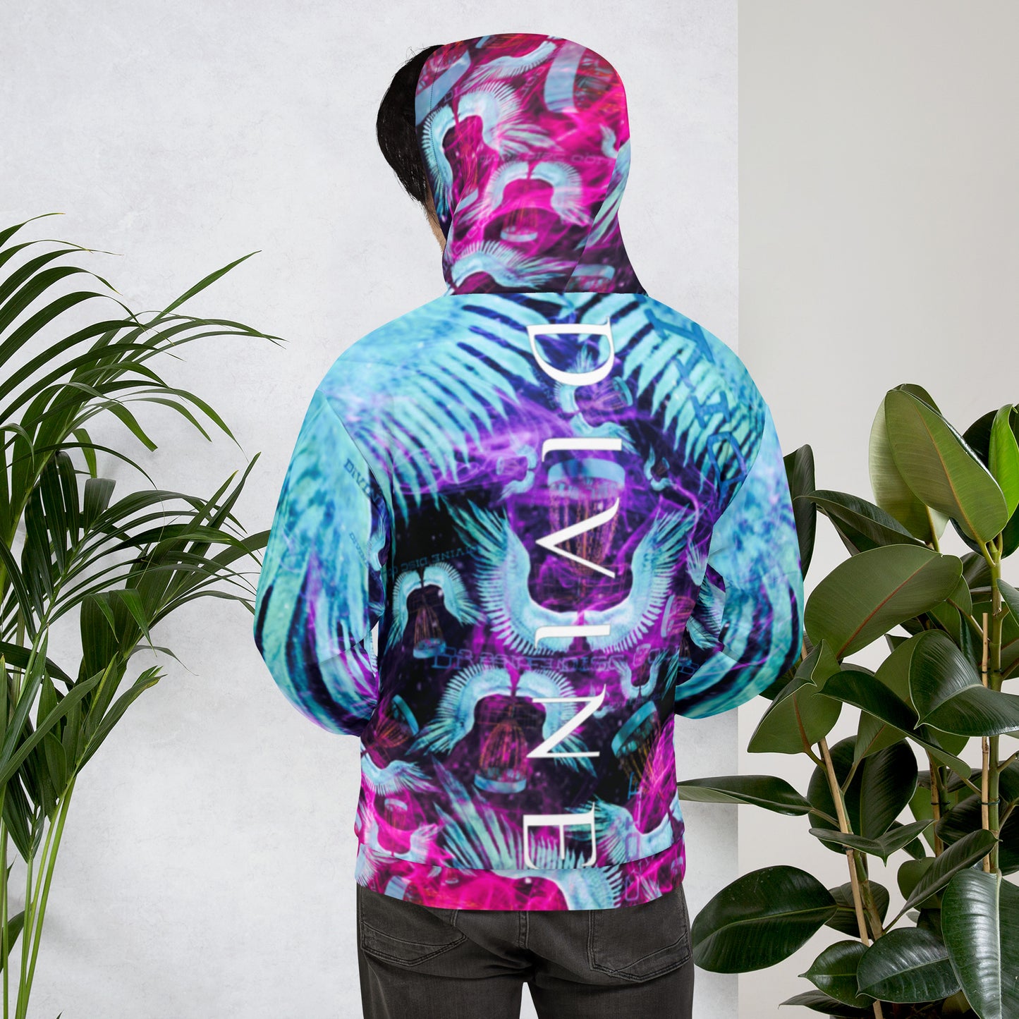 Divine Disc Golf Hoodie turquoise/Pink