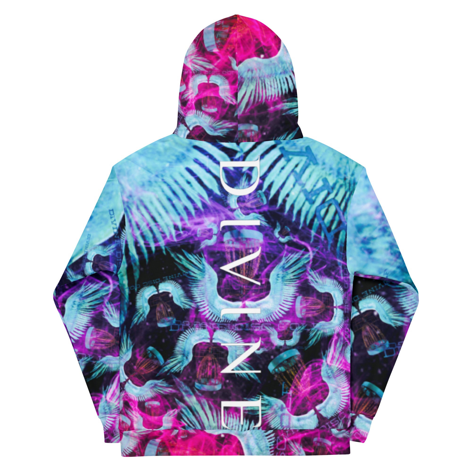 Divine Disc Golf Hoodie turquoise/Pink
