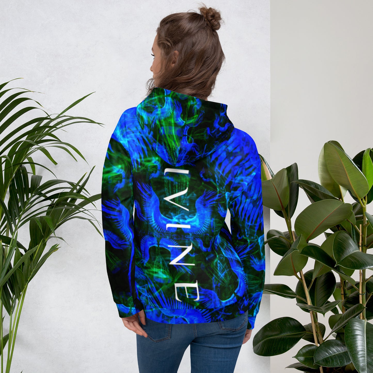 Divine Disc Golf Hoodie Blue/Green