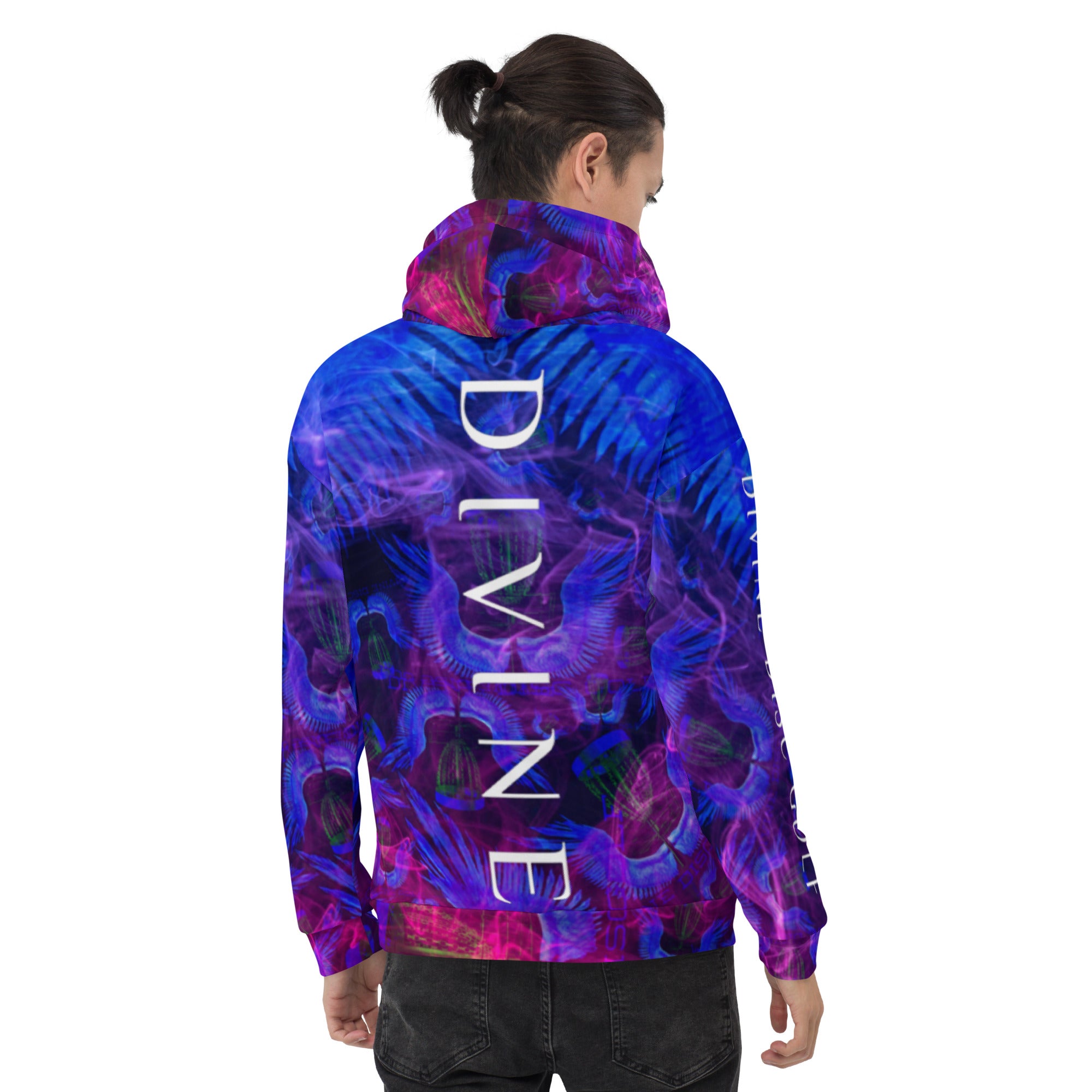 Divine Disc Golf Hoodie Blue/Pink
