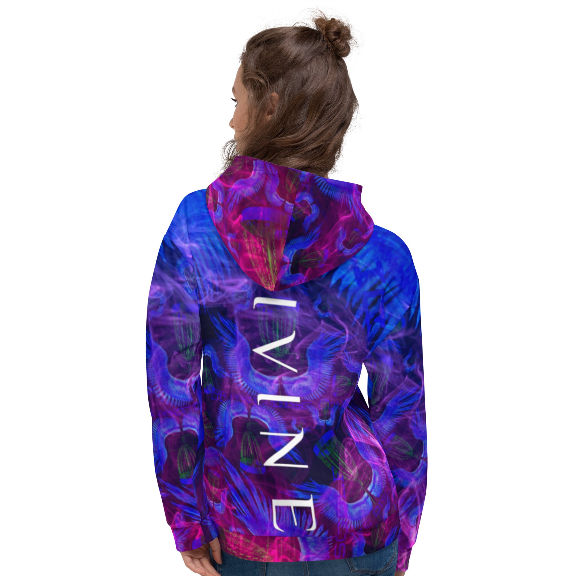 Divine Disc Golf Hoodie Blue/Pink