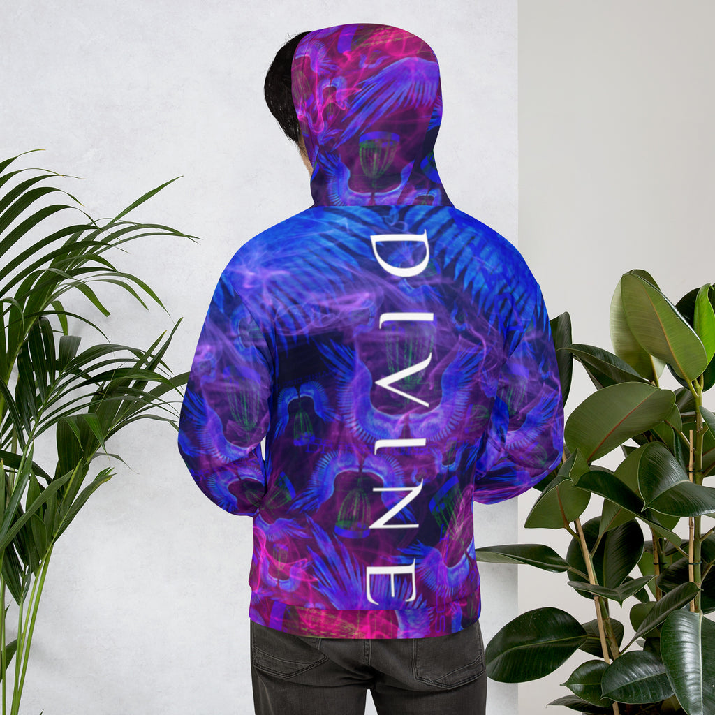 Divine Disc Golf Hoodie Blue/Pink