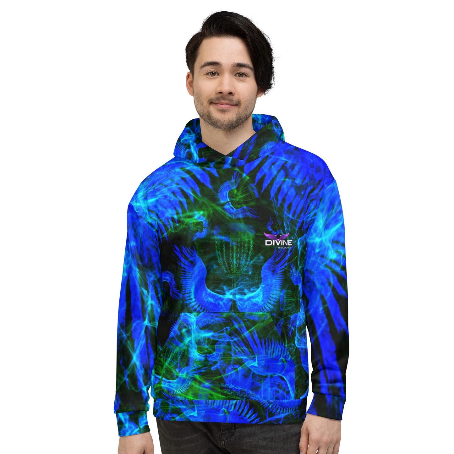 Divine Disc Golf Hoodie Blue/Green